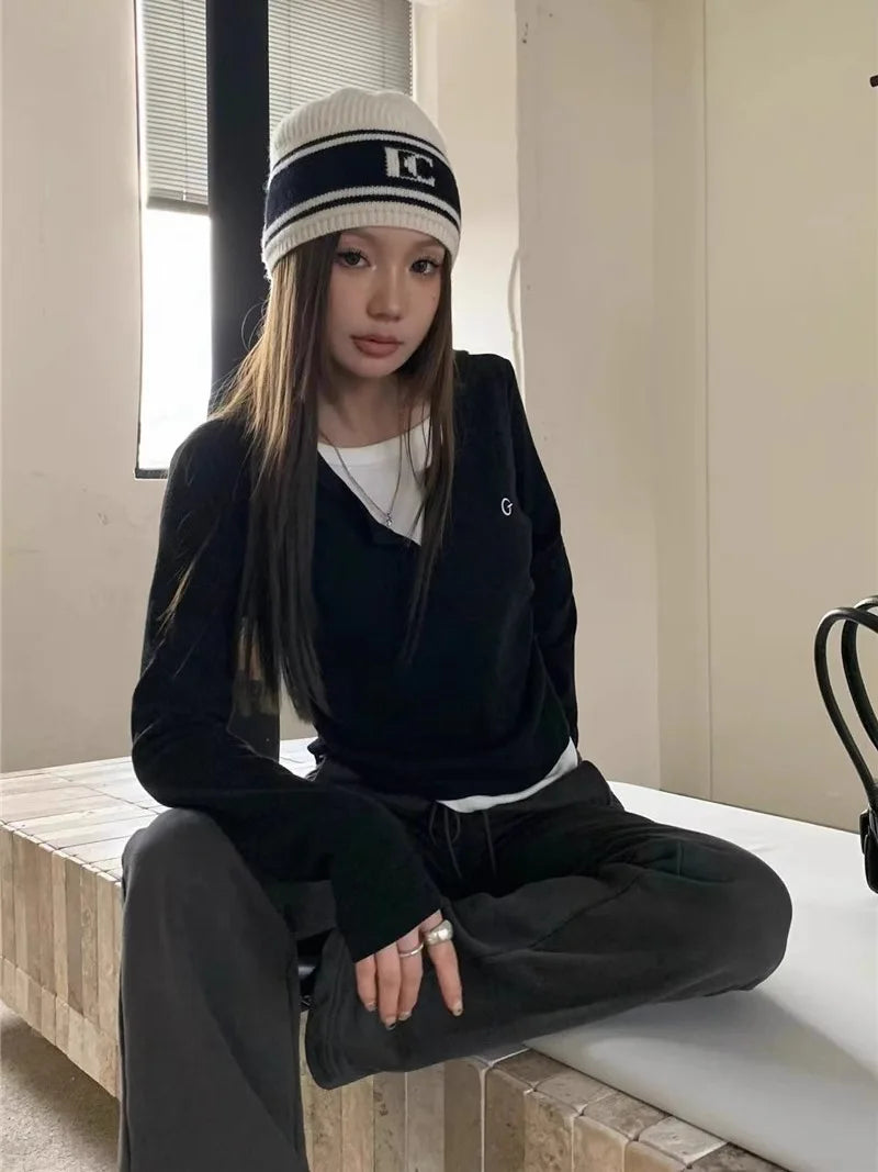 Women’s Long Sleeve Layered T-Shirt – Fake Two Piece Casual Top