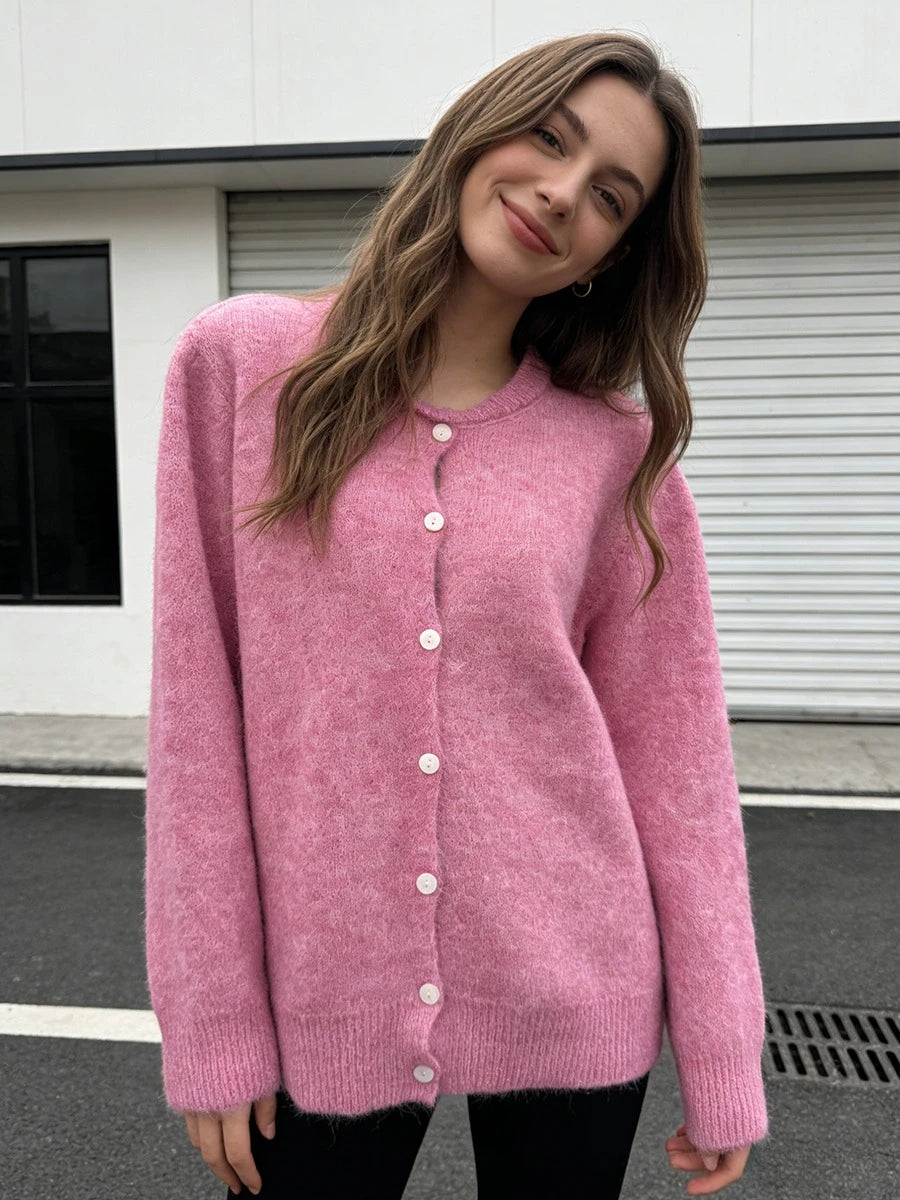 Women’s Elegant Long Sleeve Sweater – Soft Knit Pullover Top