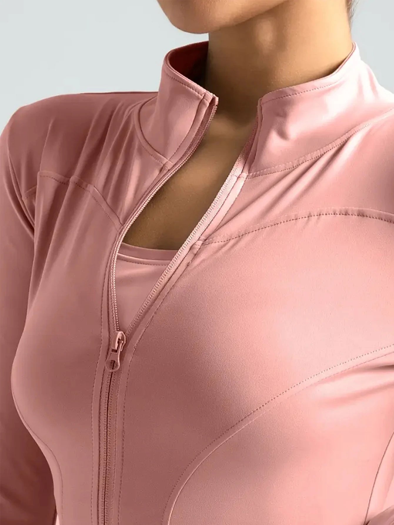 Women’s Fitness Jacket – Lightweight Zip-Up Workout Sports Jacket