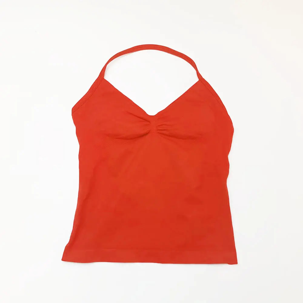 Women’s Longline Strappy Yoga Top – Sports Tank Vest for Workout & Fitness