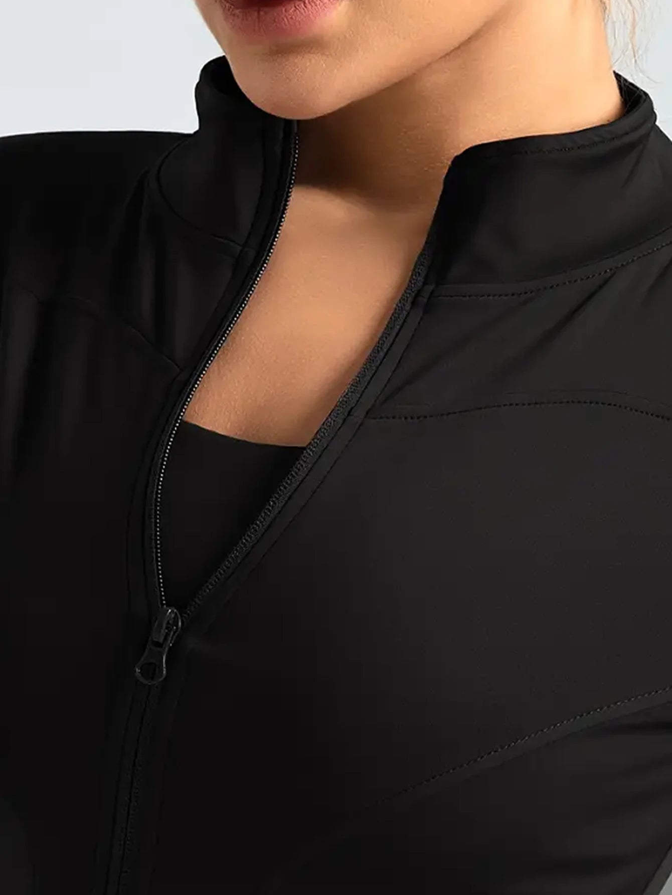 Women’s Fitness Jacket – Lightweight Zip-Up Workout Sports Jacket
