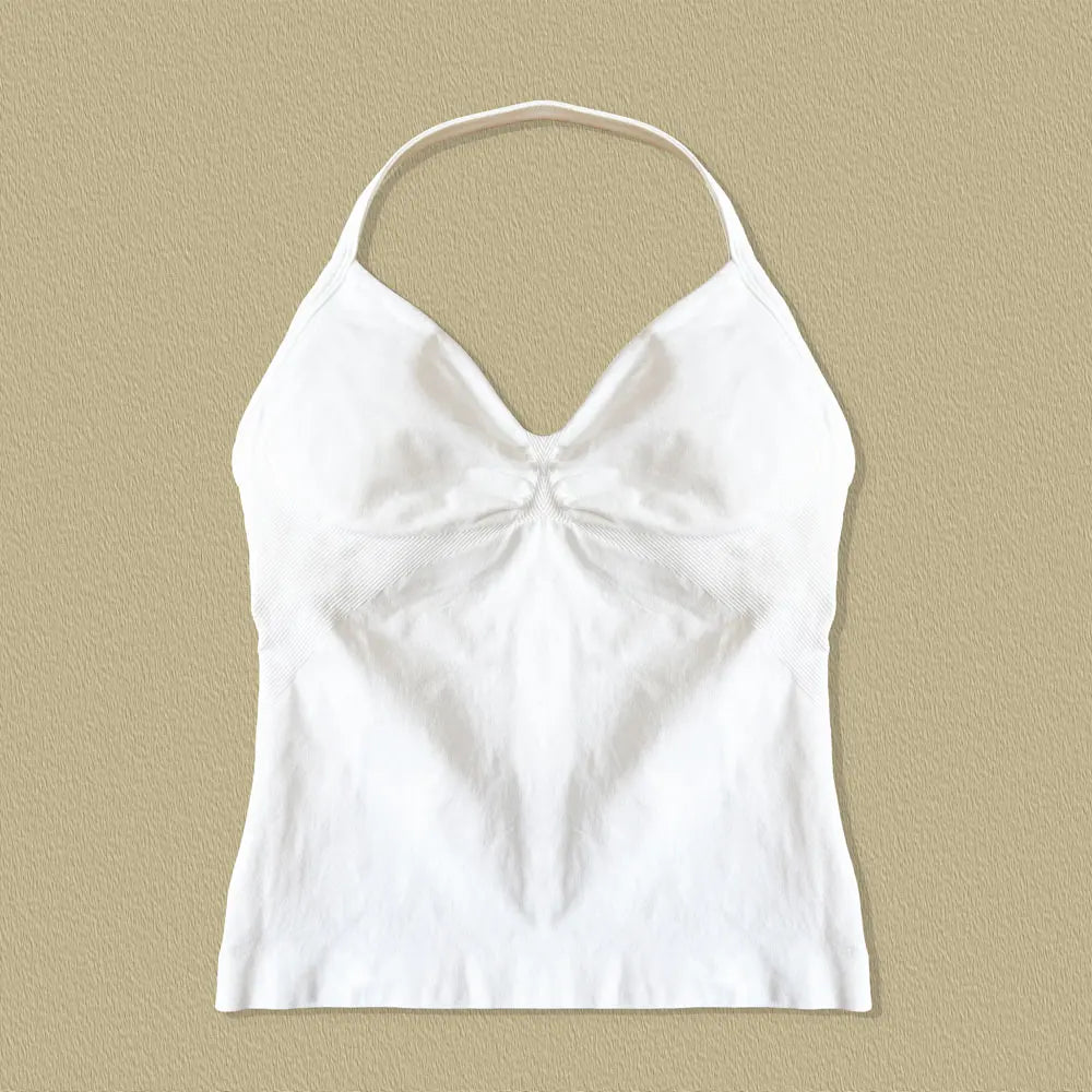 Women’s Longline Strappy Yoga Top – Sports Tank Vest for Workout & Fitness