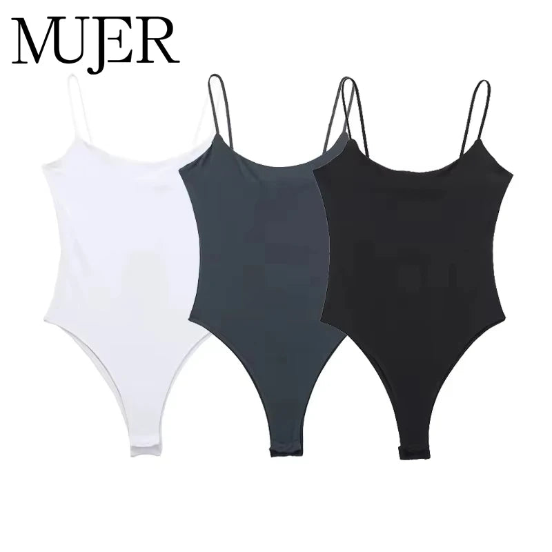 Women’s Slim Fit Bodysuit – Stretch Long Sleeve Shaping Top