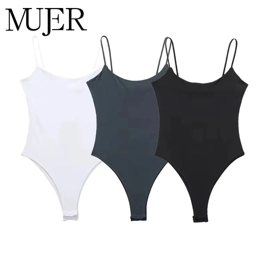 Women’s Slim Fit Bodysuit – Stretch Long Sleeve Shaping Top