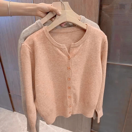 Women’s Cashmere Knit Sweater – Soft Fleece Loose Fit Short Pullover