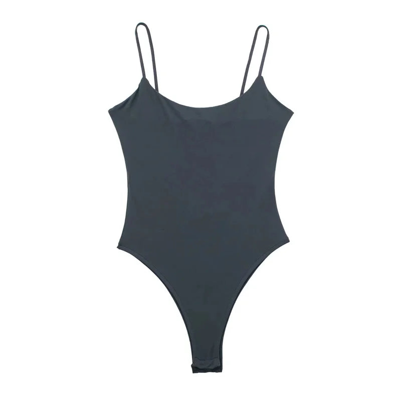 Women’s Slim Fit Bodysuit – Stretch Long Sleeve Shaping Top