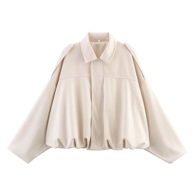 Women’s Fashion Bomber Jacket – Casual Lightweight Zip-Up Coat