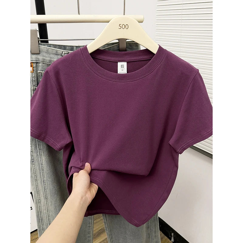 Women’s Casual Short Sleeve T-Shirt – Soft Everyday Basic Top