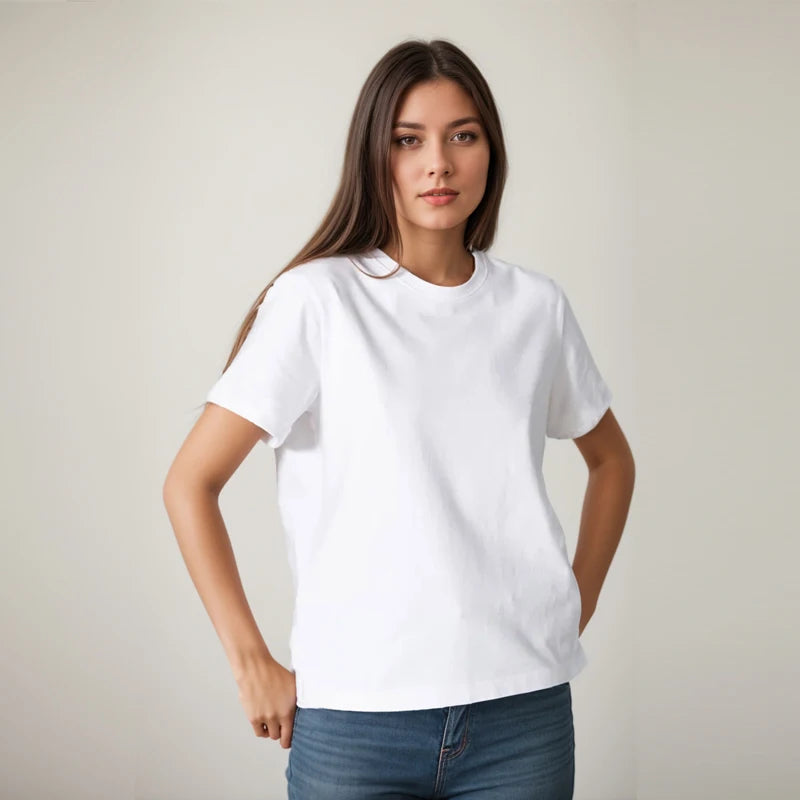 Women’s Cotton Short Sleeve T-Shirt – Soft Casual Everyday Top