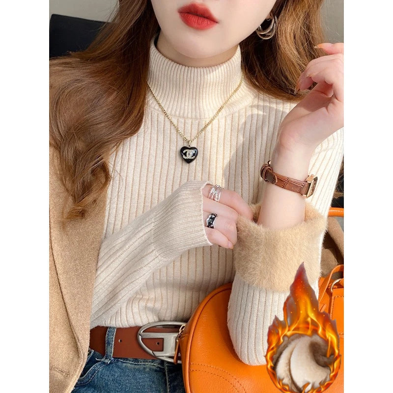 Women’s Turtleneck Winter Sweater – Warm Soft Knit Pullover