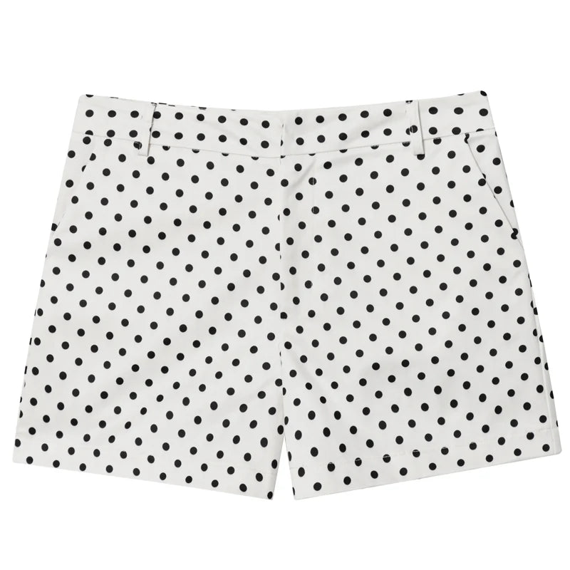 Women’s Polka Dot Bomber Jacket – Casual Lightweight Zip-Up Coat