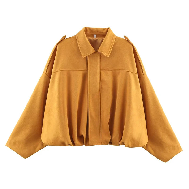 Women’s Fashion Bomber Jacket – Casual Lightweight Zip-Up Coat