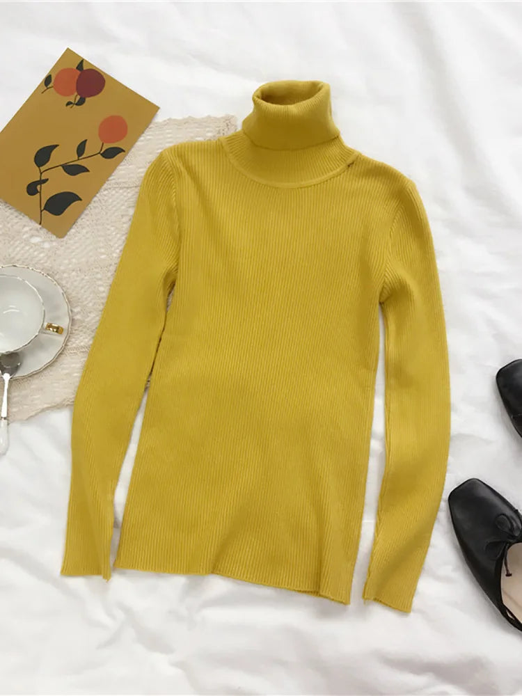 Women’s Turtleneck Sweater – Soft Warm Knit Pullover