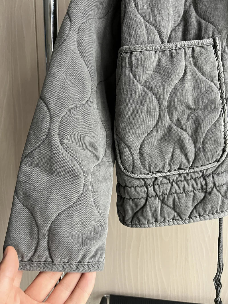 Women’s Polyester Puffer Jacket – Lightweight Warm Padded Coat