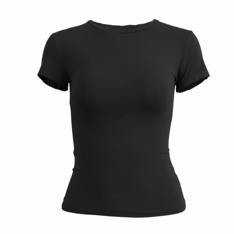 Women’s Slim Fit Short Sleeve T-Shirt – Casual Fitted Top