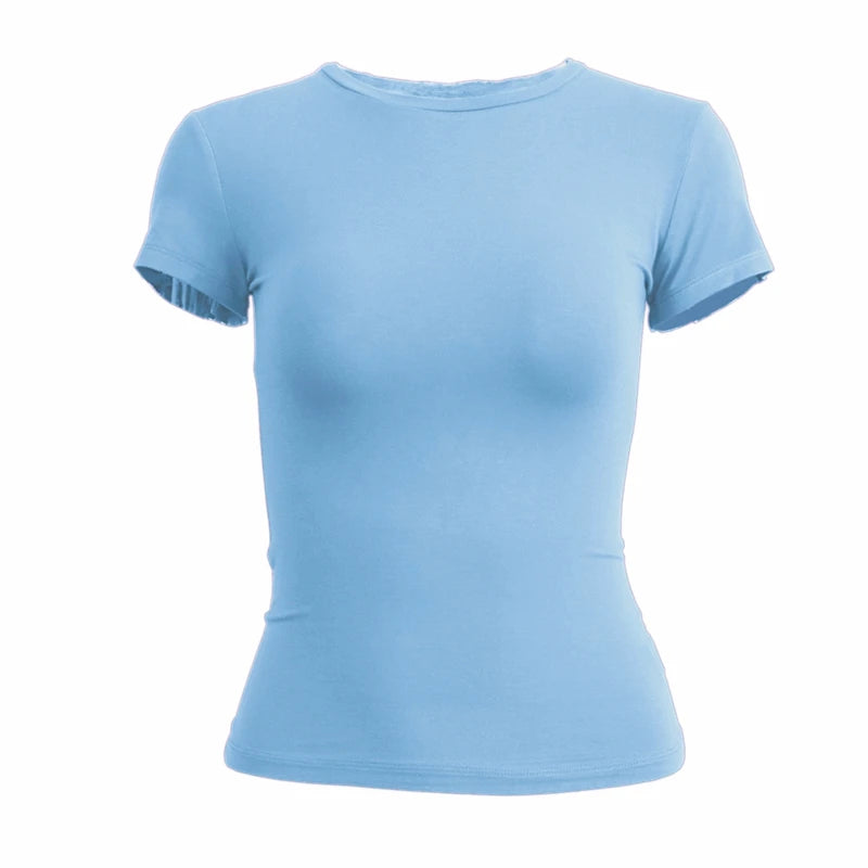 Women’s Slim Fit Short Sleeve T-Shirt – Casual Fitted Top