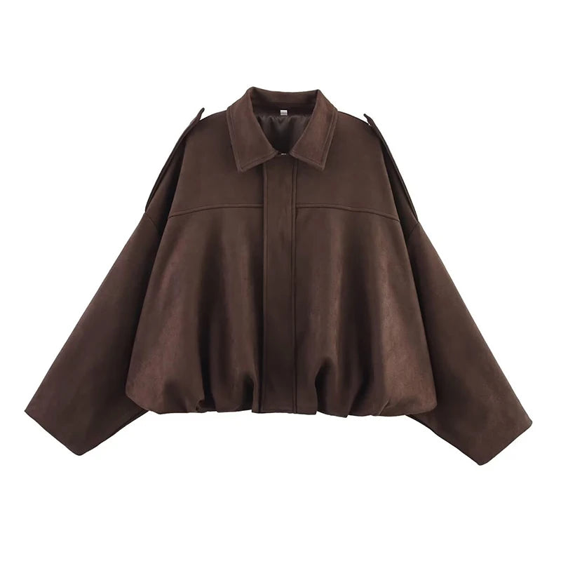 Women’s Fashion Bomber Jacket – Casual Lightweight Zip-Up Coat